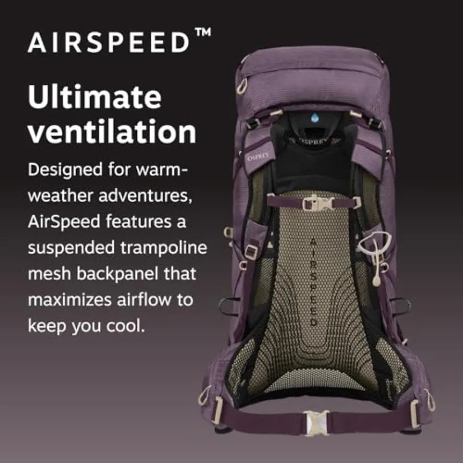 Stratos Hiking Backpack With Rain Cover For Lightweight Travel