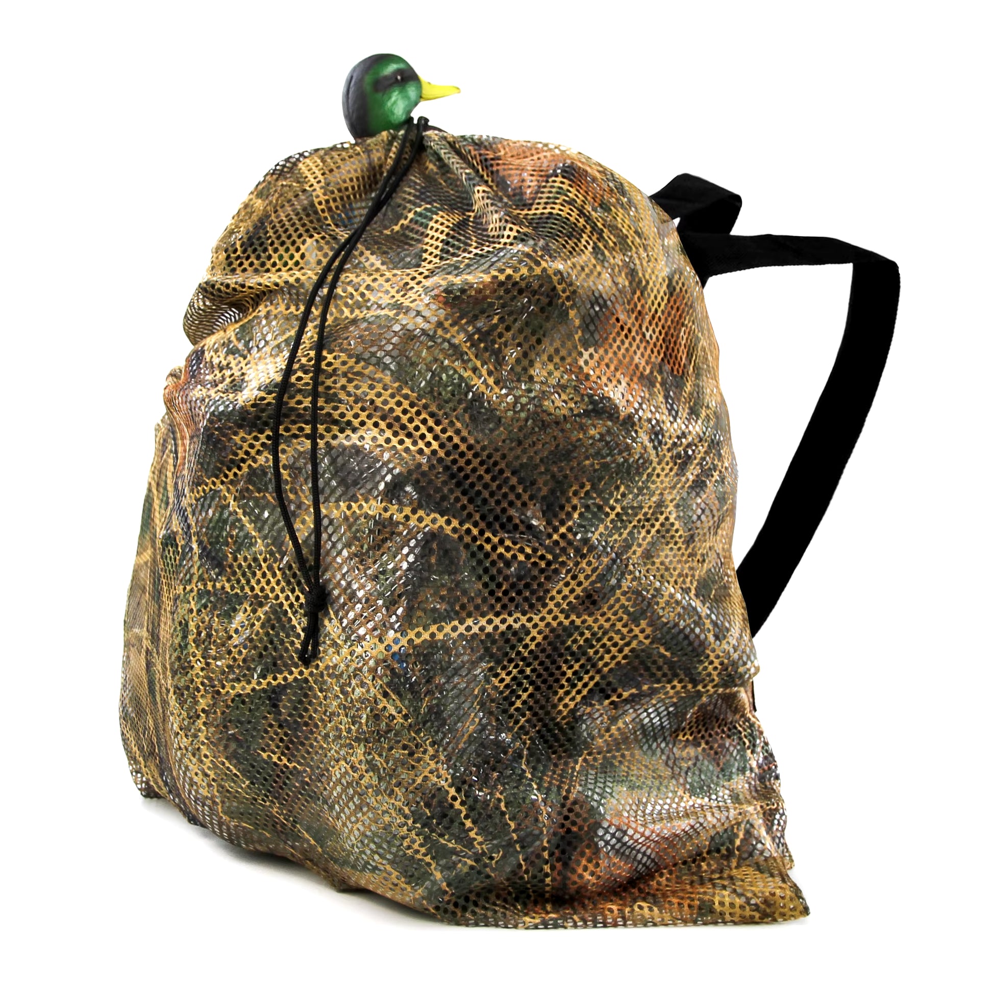 Professional Hunting Decoy Bag Anti-Resistant Nylon Mesh Decoy Backpack Lightweight Drawstring Hunting Decoy Duck Storage Bag