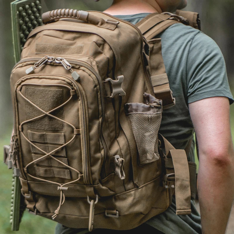 LQARMY Outdoor Tactical Backpack Military Rucksack for Hiking Camping