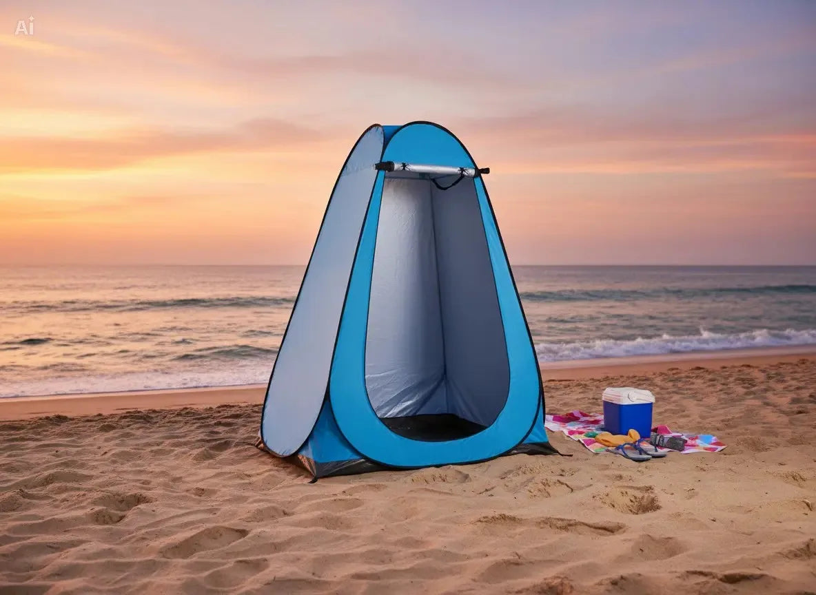 Two Person Pop Up Privacy Shower Tent For Outdoor Use