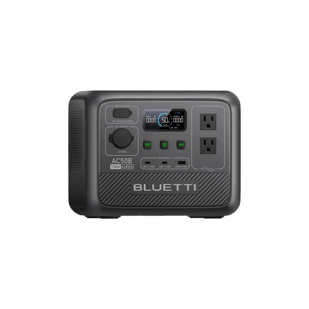 BLUETTI AC50B Portable Power Station 700W 448Wh Outdoor Use