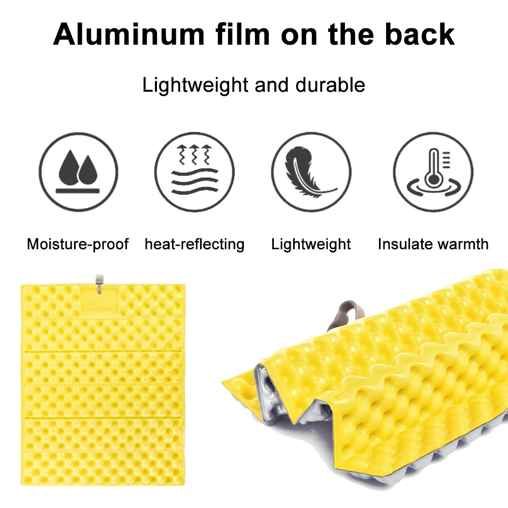 Widesea Outdoor Foldable Camping Mat Ultralight Cushion Seat