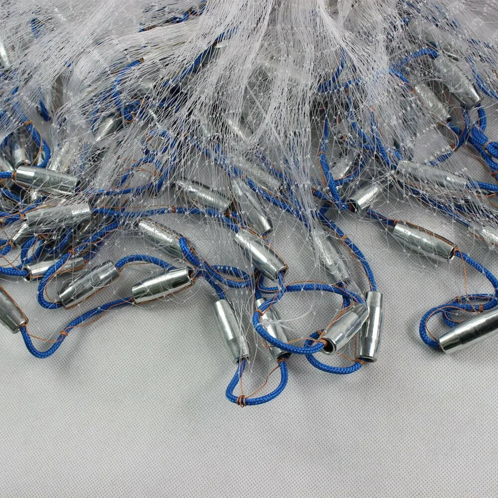 Nylon Monofilament Cast Net With Sinker For Fishing