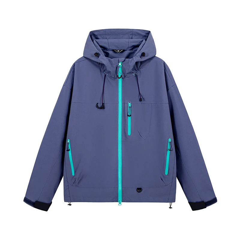 Unisex Waterproof Hooded Windbreaker Jacket For Hiking And Outdoor
