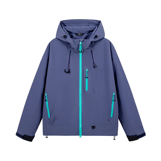 Unisex Waterproof Hooded Windbreaker Jacket For Hiking And Outdoor