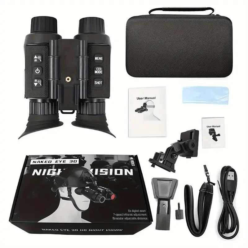Hrvzdvw Head Mounted Night Vision Goggles With 4K 3D Vision