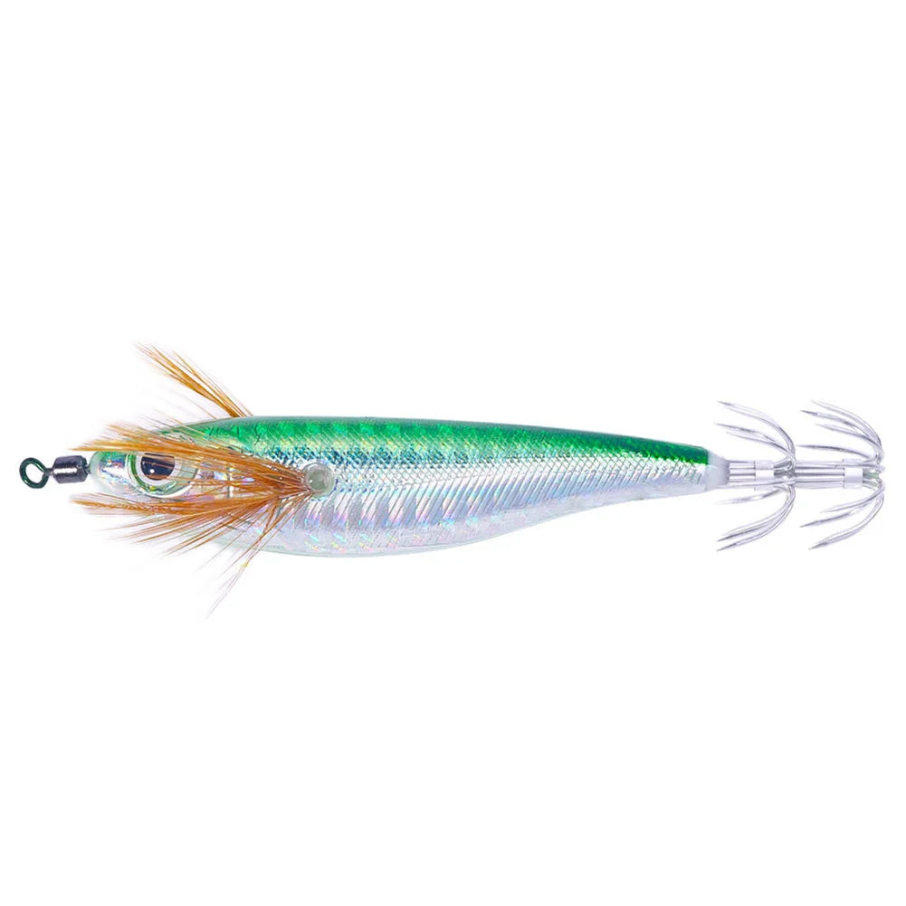 Cuttlefish Attracting Lure Double Hook Glow Octopus Bait Saltwater
