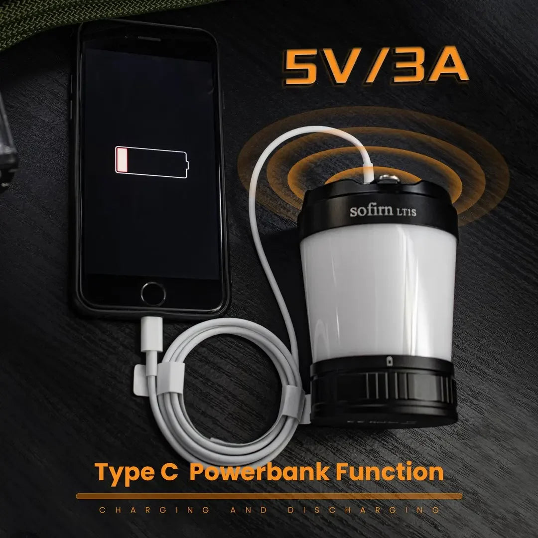 Sofirn LT1S Camping Light USB C 21700 Rechargeable Lantern