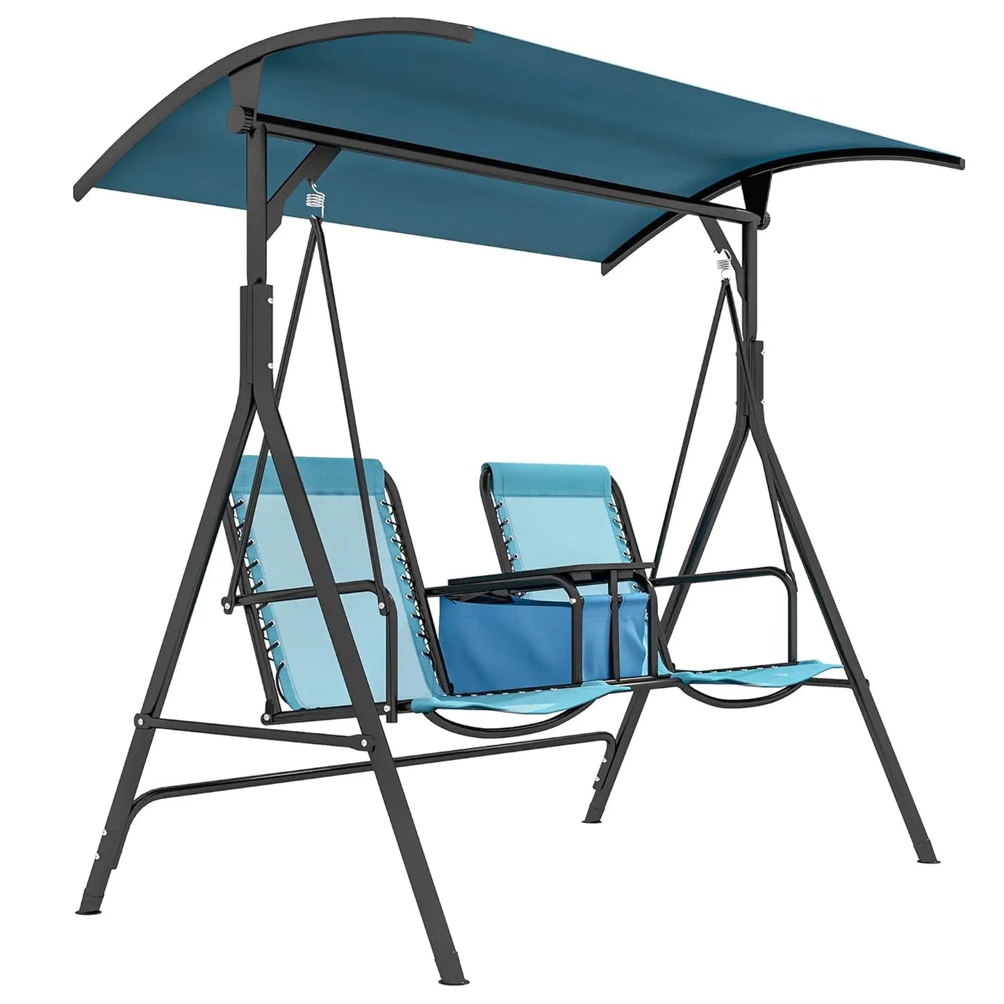 HUANZHUANG Outdoor Patio Swing Chair With Canopy Glider