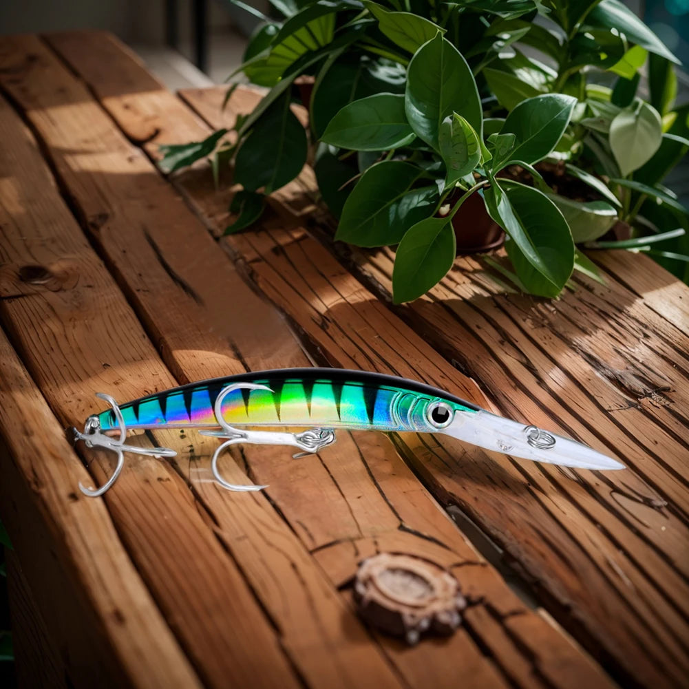 Minnow Plastic Hard Baits With Hooks For Saltwater Fishing