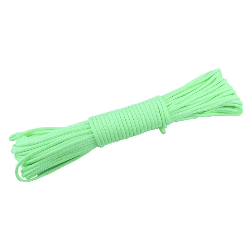 Luminous 9 Strand Nylon Paracord 550 Glow Survival Cord