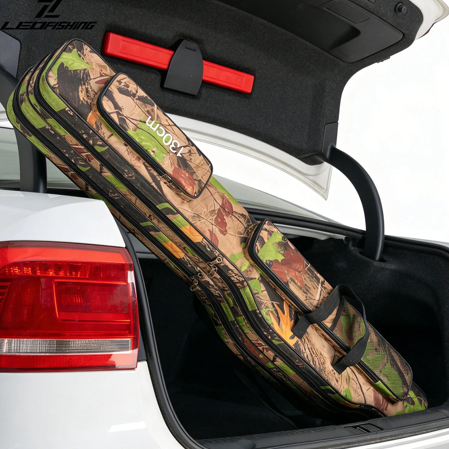 Fishing Pole Storage Bag Waterproof Oxford Tackle Case Large Capacity