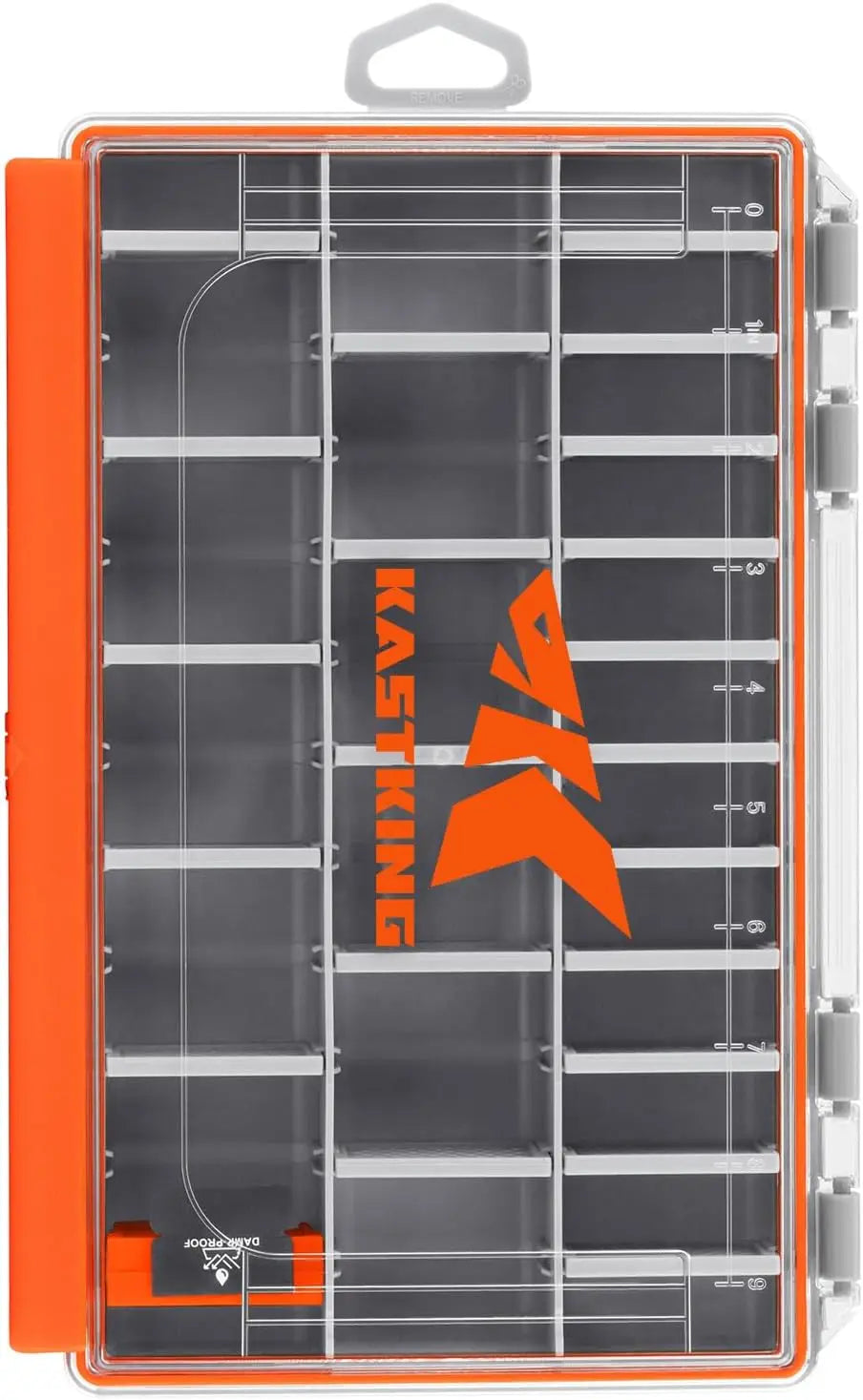 Waterproof Fishing Tackle Box With 3600 3700 Trays Removable Dividers