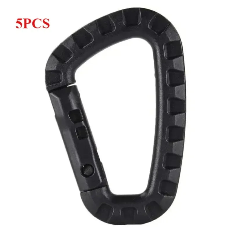 Plastic Carabiner Snap Clip D Ring For Webbing MOLLE Gear