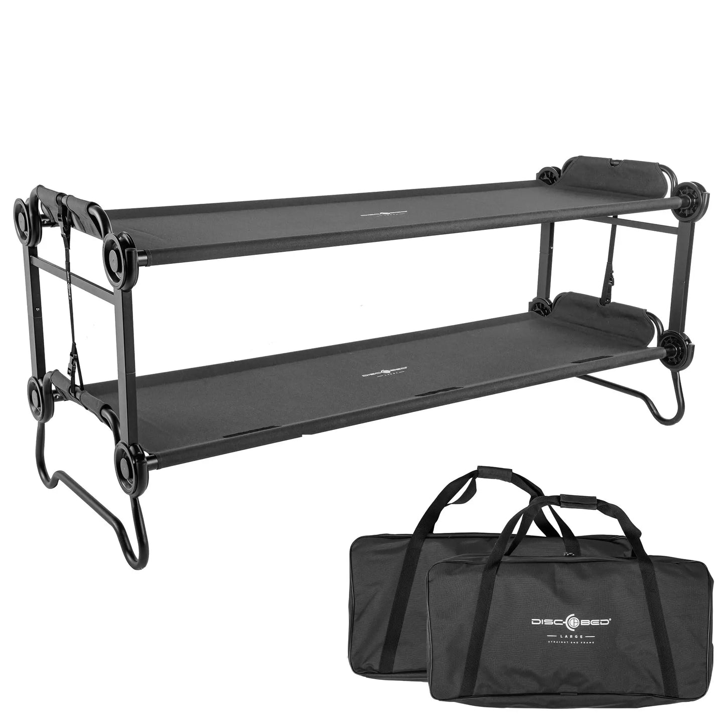 Disc-O-Bed Outdoor Convertible 2 Person Camping Cot Bench System