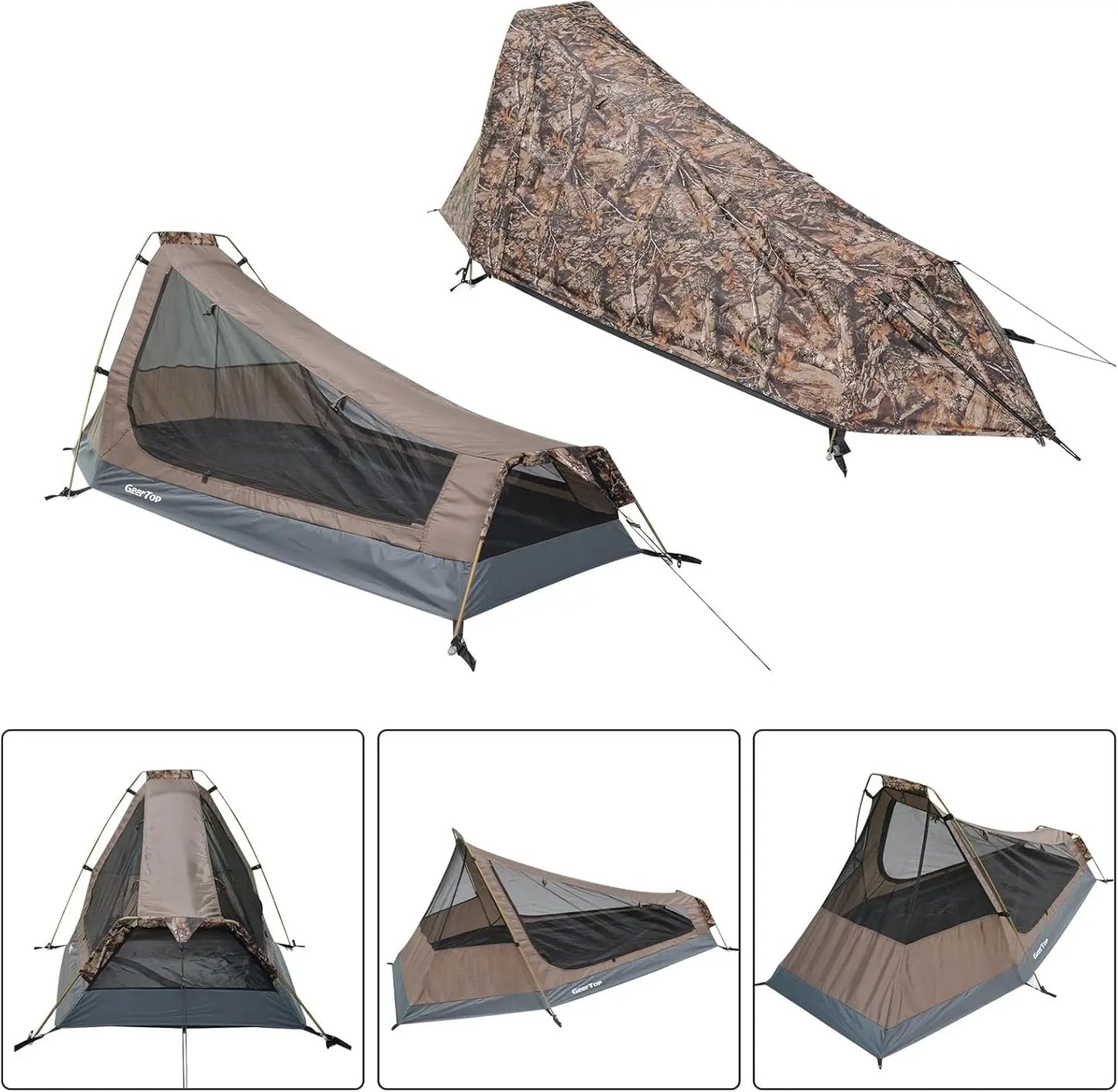 Ultralight Waterproof Bivy Tent for Camping and Hiking