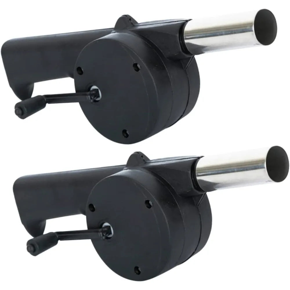 AEHOME Outdoor BBQ Fan Blower Hand Crank Bladeless Design