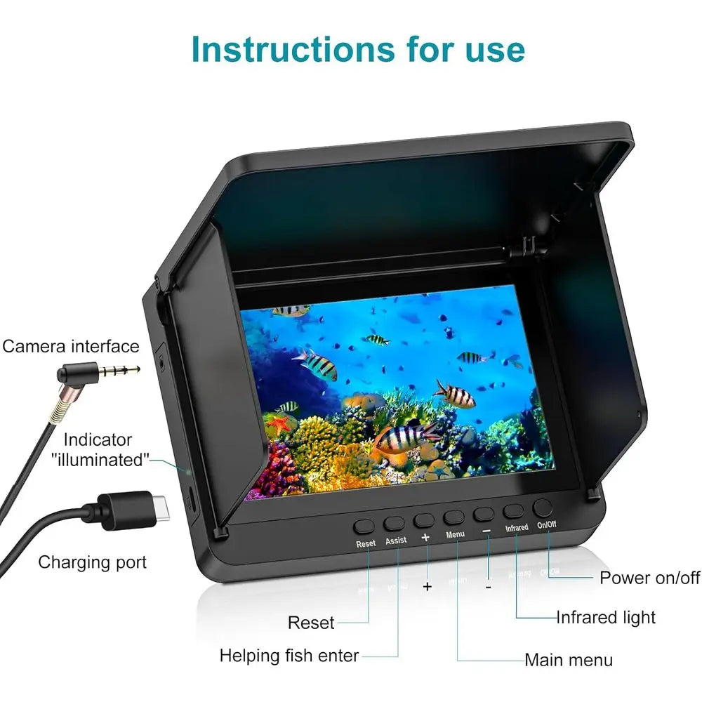 HD LCD Portable Fish Finder With Infrared Night Vision