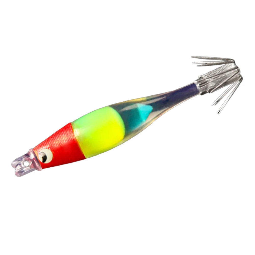 Luminous UV Blowing Tube Squid Jig Lure Sea Fishing
