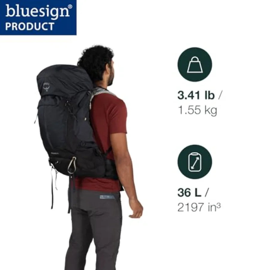 Stratos Hiking Backpack With Rain Cover For Lightweight Travel