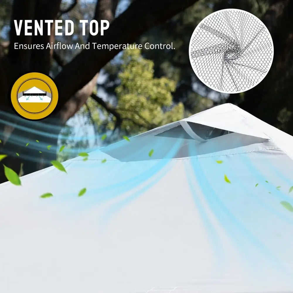 10x10 Pop Up Canopy Center Lock System And Storage Bag