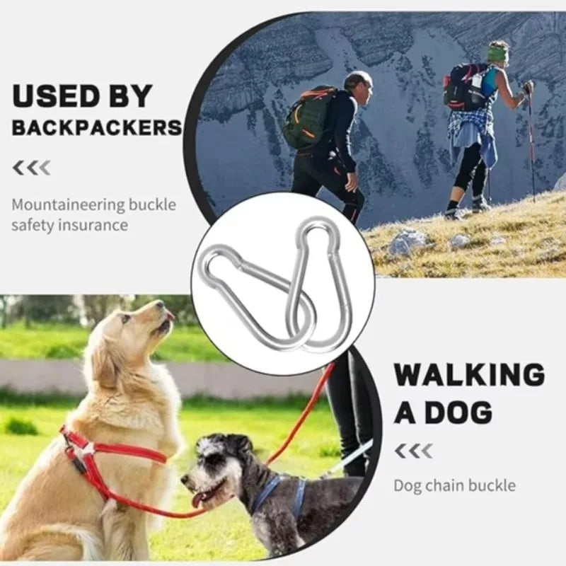 Alloy Carabiner Survival Gear Mountaineering Hook Outdoor Keychain