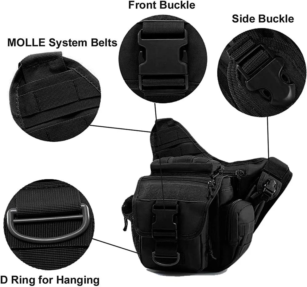 Tactical Messenger Shoulder Bag Nylon Outdoor EDC Sling Bag