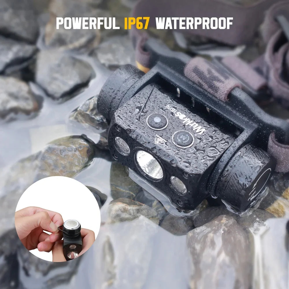 Wurkkos HD50 Headlamp 21700 Rechargeable 4000lm XHP50