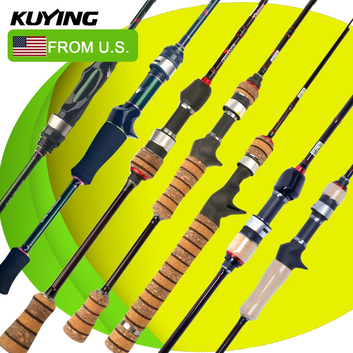 Kuying Lure Rod Casting Spinning Carbon Fishing Rod