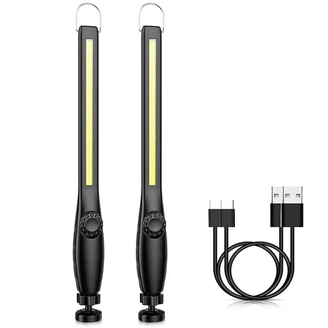 ESMARTER COB LED Flashlight Magnetic Work Light USB Rechargeable