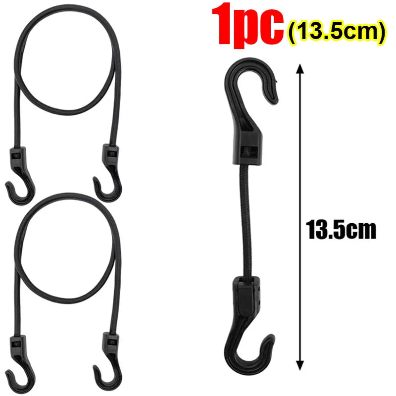 Stretchable Bungee Cord With Hook Nylon Elastic Rope For Camping