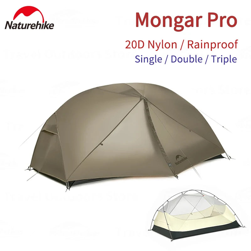Naturehike Mongar Pro Camping Tent Ultralight Three Season Backpacking