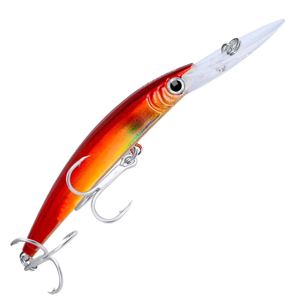 Minnow Plastic Hard Baits With Hooks For Saltwater Fishing