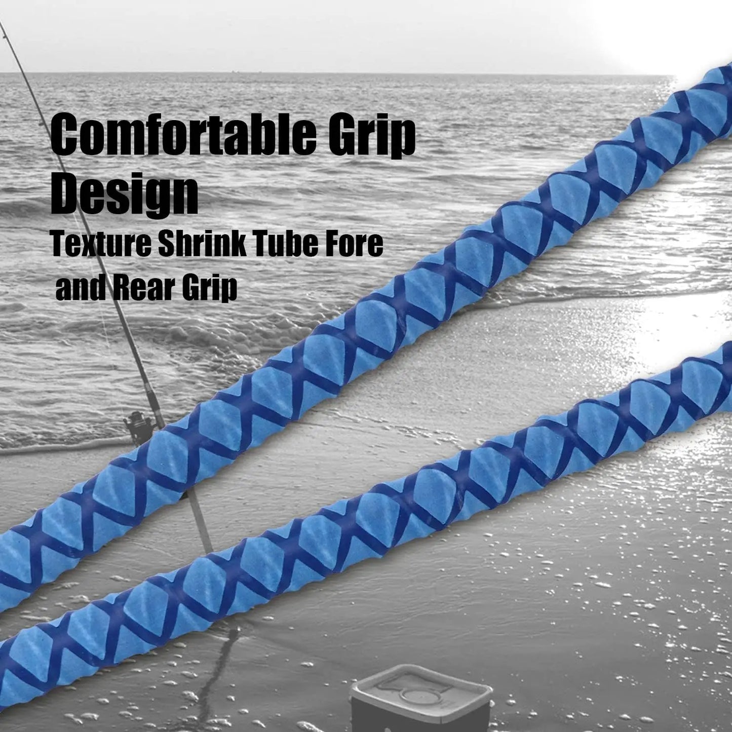 Carbon Fiber Travel Surf Fishing Rod For Saltwater Angling