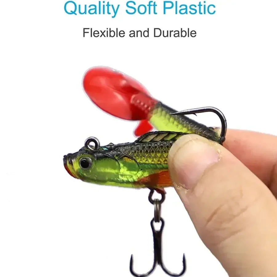 Six Piece Wobblers Soft Silicone Lures for Sea Bass