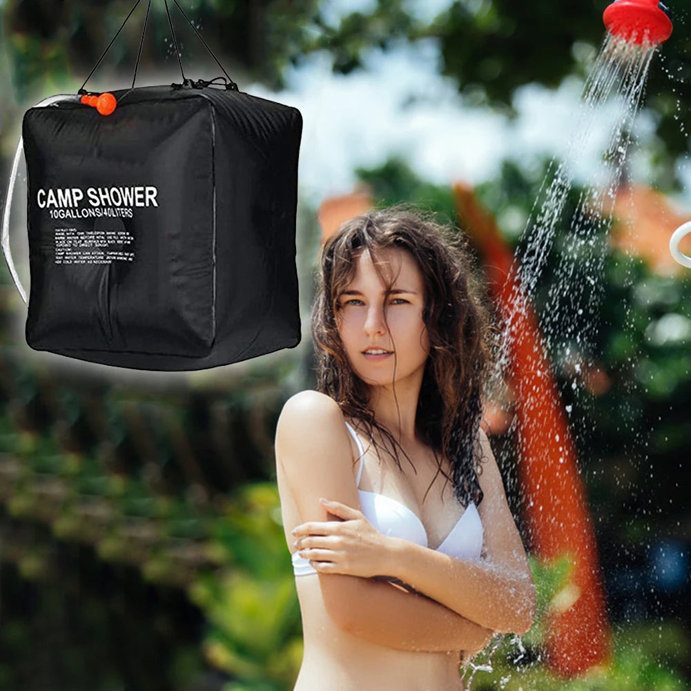 Shunmaii Solar Shower Bag Foldable PVC UV Protection Outdoor Water