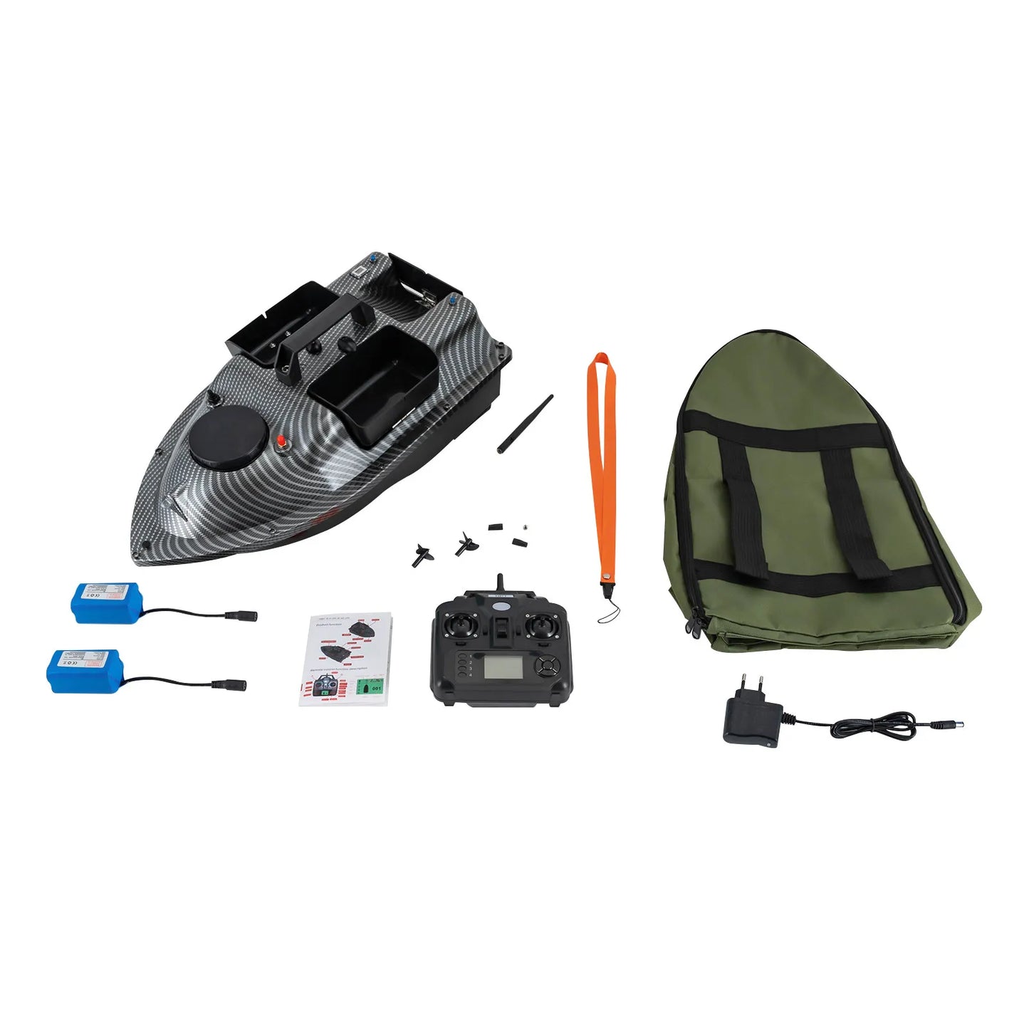Rechargeable GPS Fishing Bait Boat With 2 Batteries