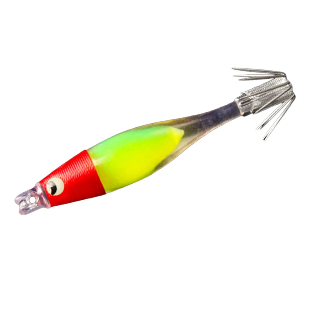Luminous UV Blowing Tube Squid Jig Lure Sea Fishing