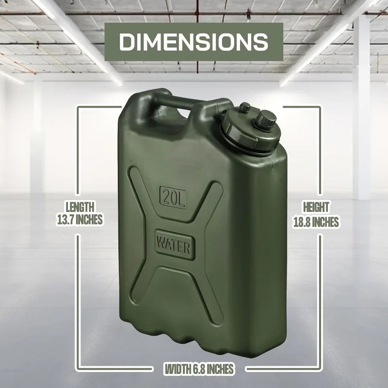 Portable Military Style Plastic Water Container For Camping And Outdoors