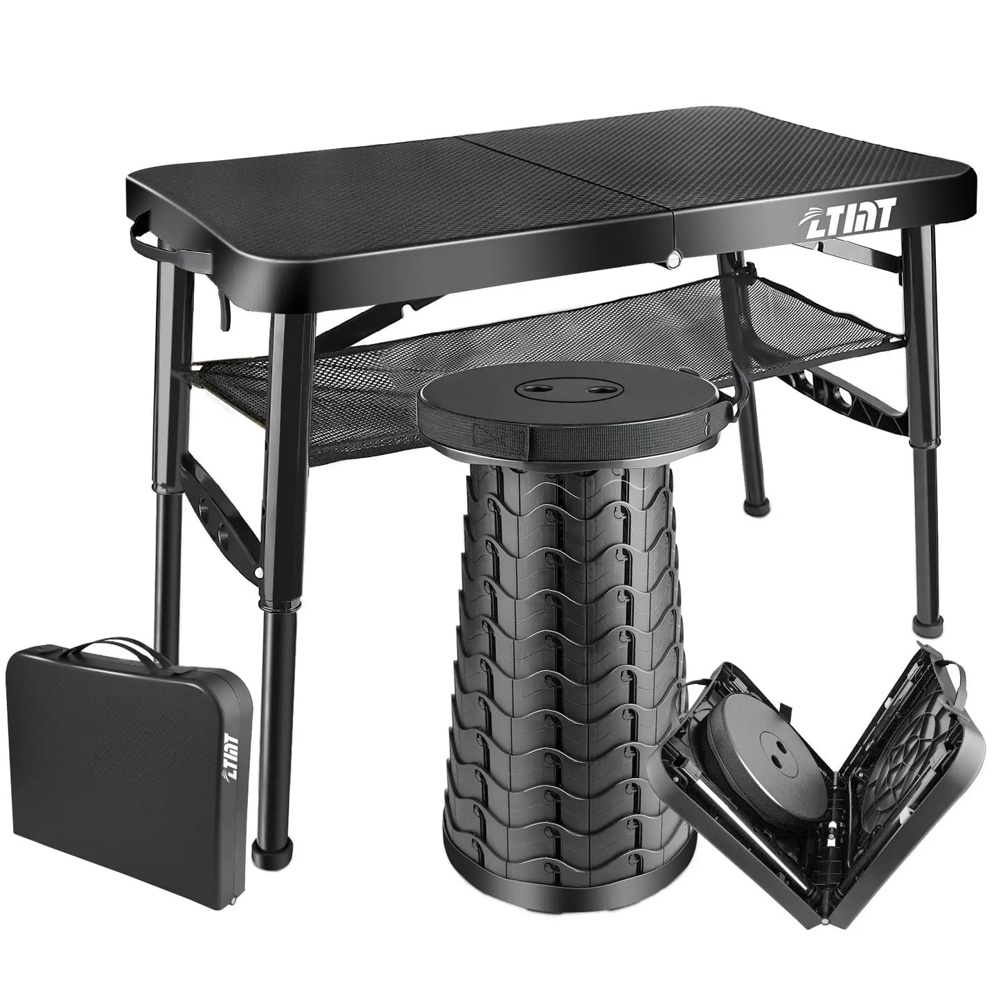 XIUWO Folding Table And Stool Portable For Camping