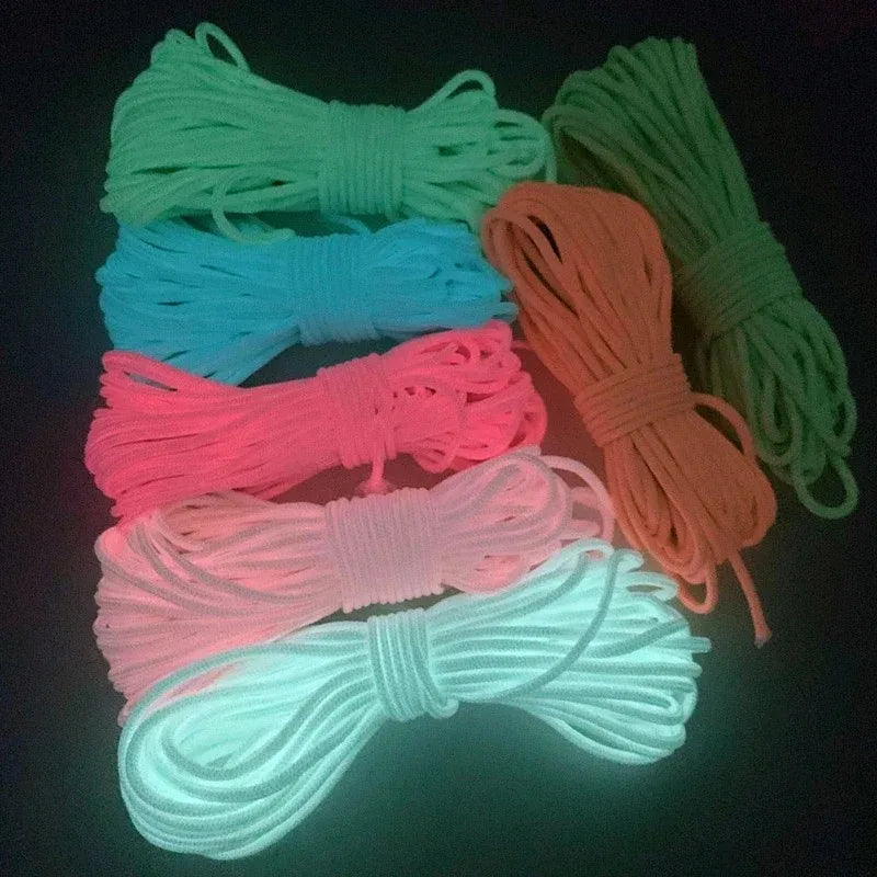 Luminous 9 Strand Nylon Paracord 550 Glow Survival Cord