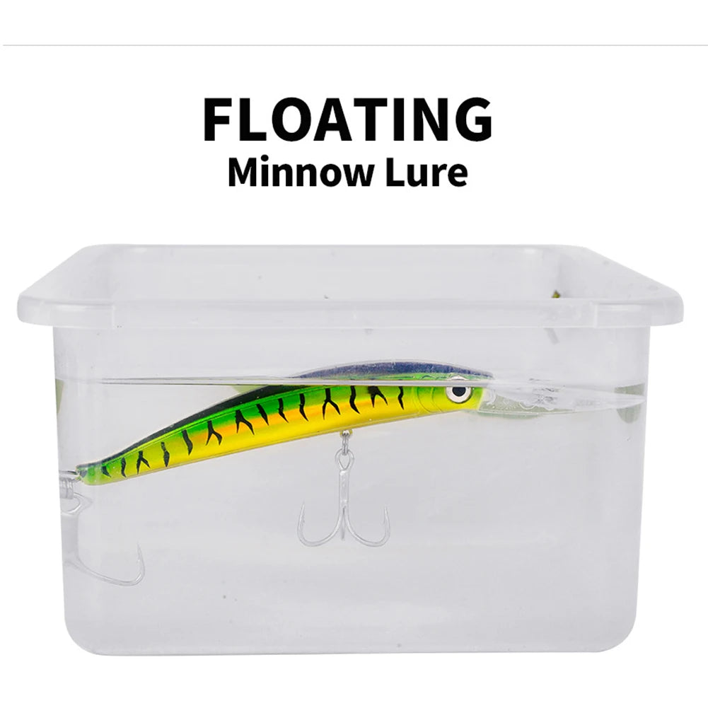 Minnow Plastic Hard Baits With Hooks For Saltwater Fishing
