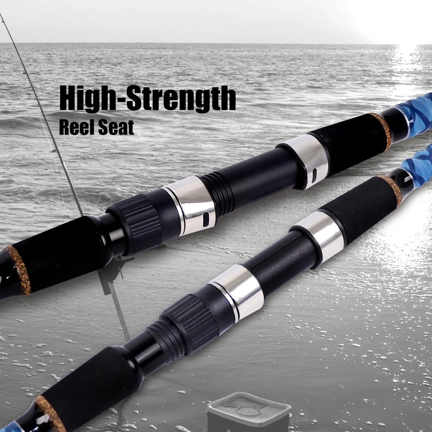 Carbon Fiber Travel Surf Fishing Rod For Saltwater Angling