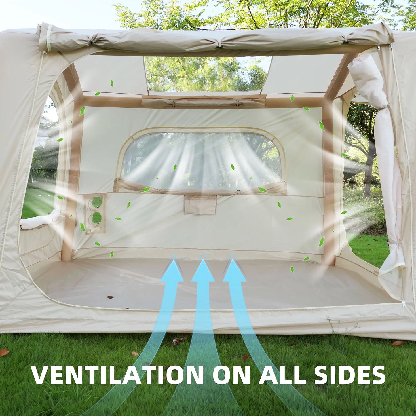Inflatable Camping Tent Easy Setup Waterproof Air Glamping