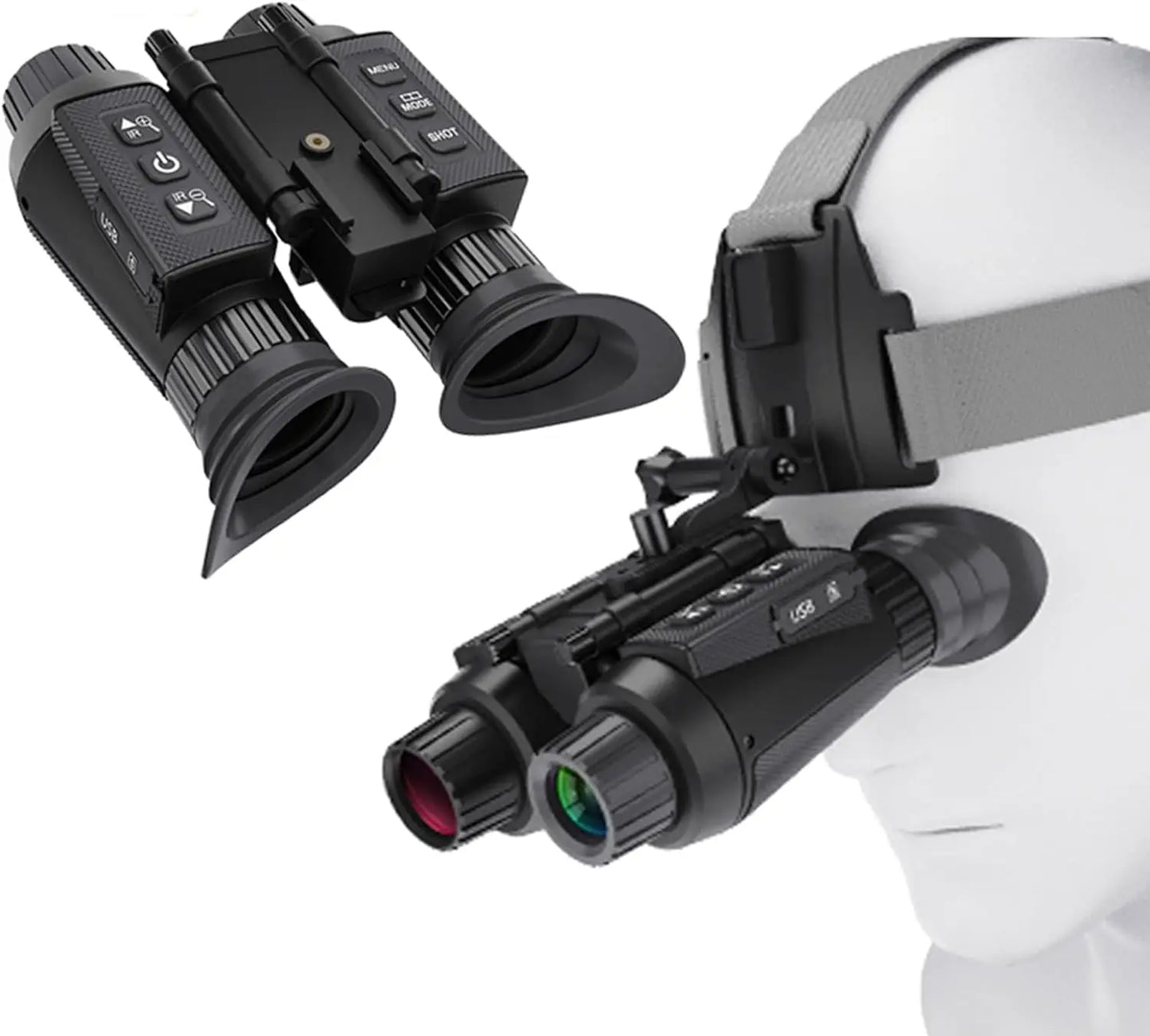 Hrvzdvw Head Mounted Night Vision Goggles With 4K 3D Vision