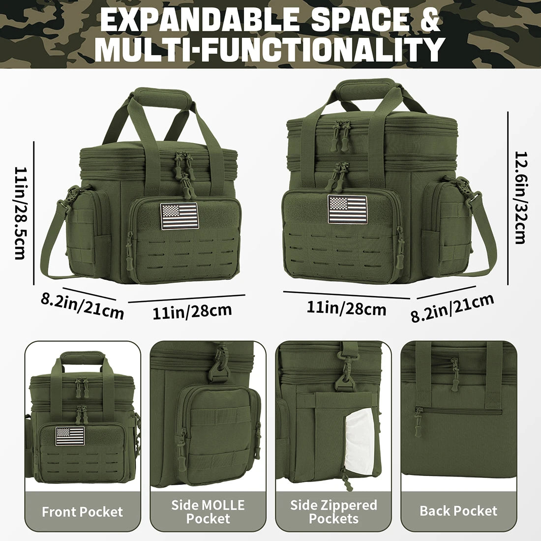 ReFire Gear Tactical Lunch Box Expandable Insulated Cooler Bag