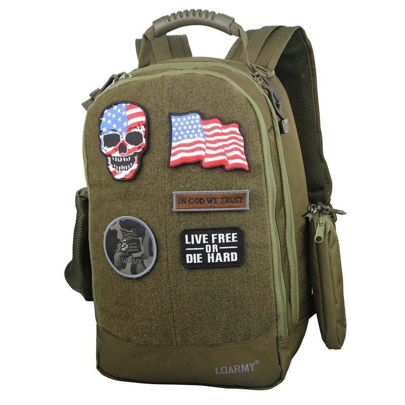 LQARMY Outdoor Tactical Backpack Military Laptop Bag