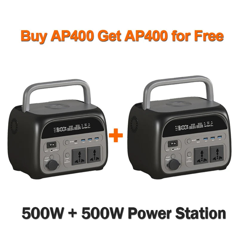 CTOLITY Apower 400 Portable Power Station 345.6Wh Solar Generator
