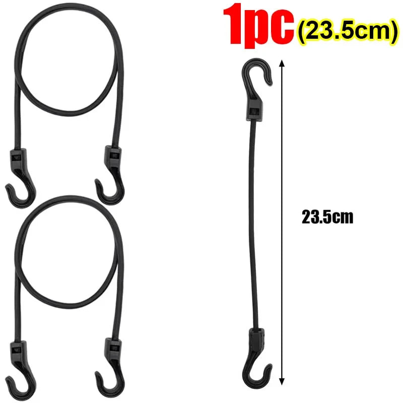 Stretchable Bungee Cord With Hook Nylon Elastic Rope For Camping