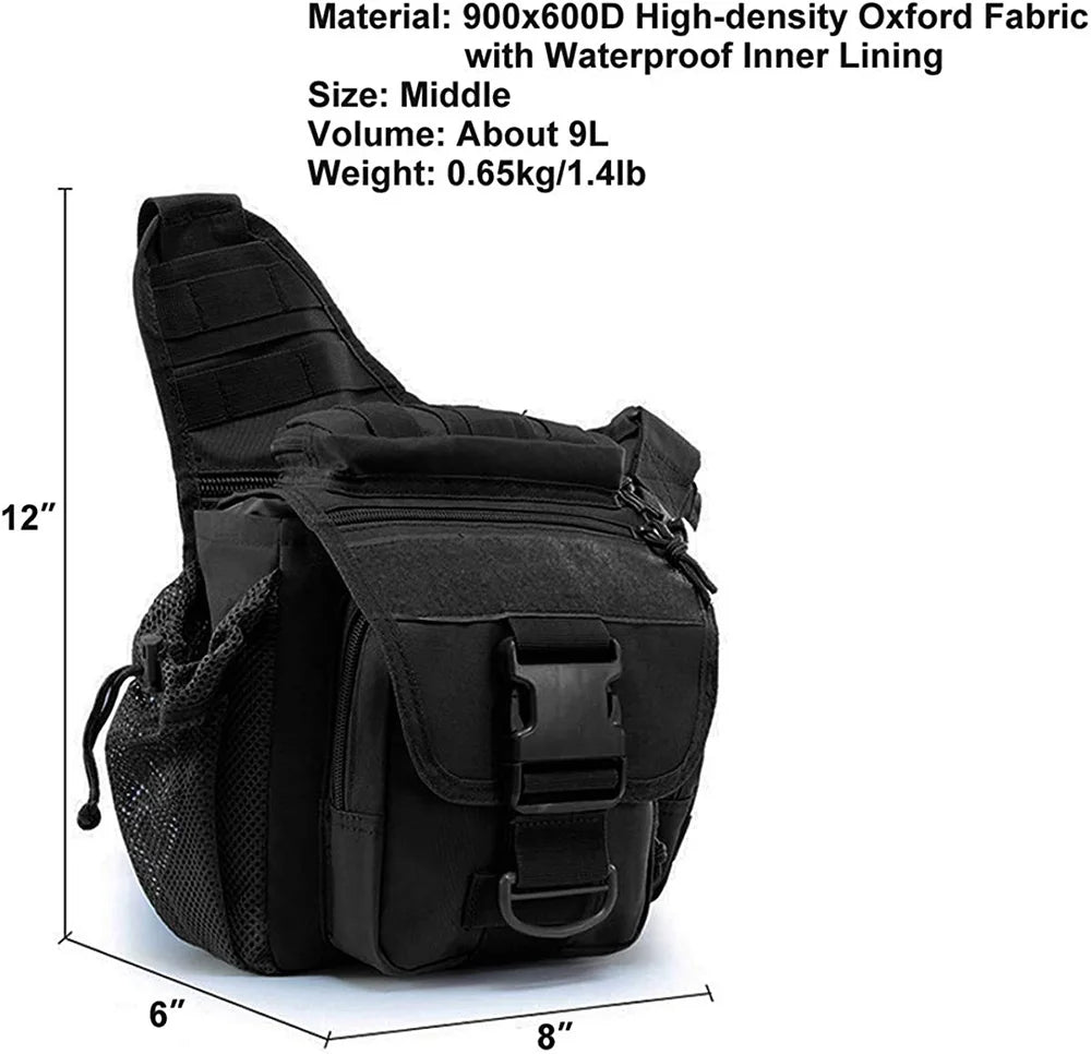 Tactical Messenger Shoulder Bag Nylon Outdoor EDC Sling Bag